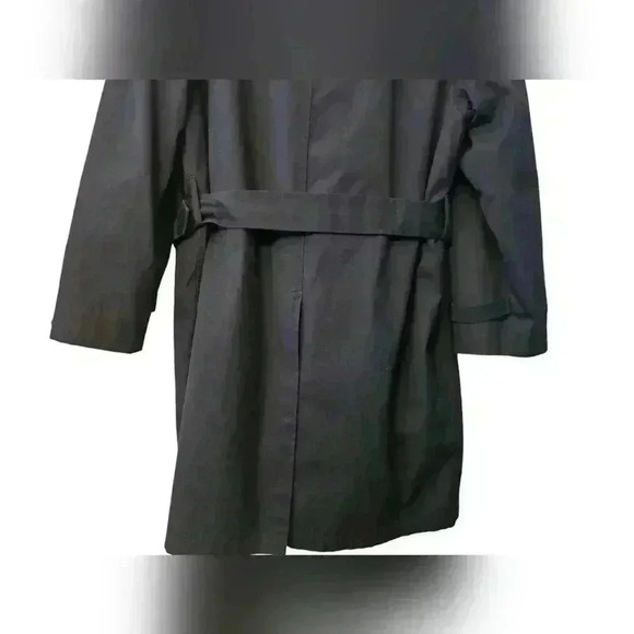 London Fog Double Breasted Dark BlueTrench Coat Size 40 Short. - Picture 5 of 15